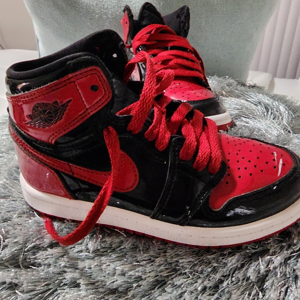 Kids Air Jordan 1 Patent Leather